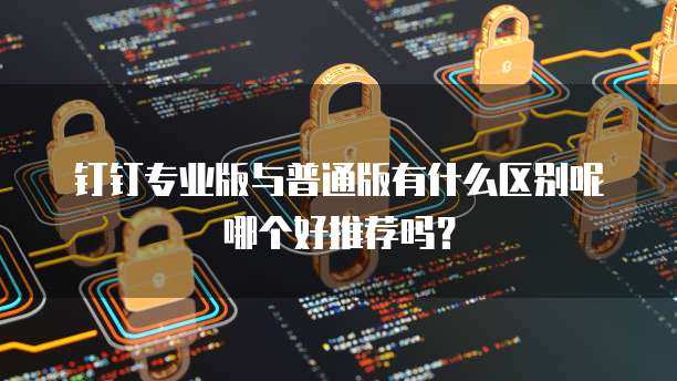 钉钉专业版与普通版有什么区别呢哪个好推荐吗？