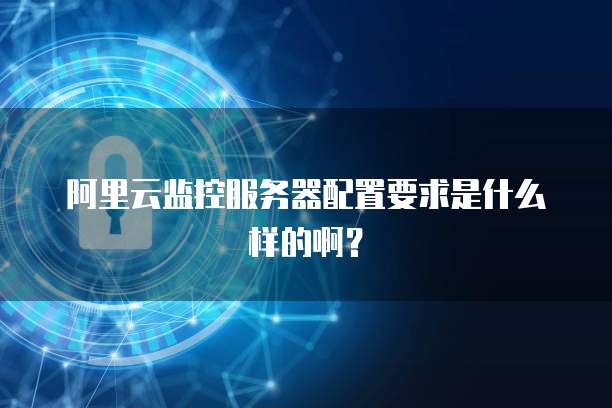 阿里云监控服务器配置要求是什么样的啊?