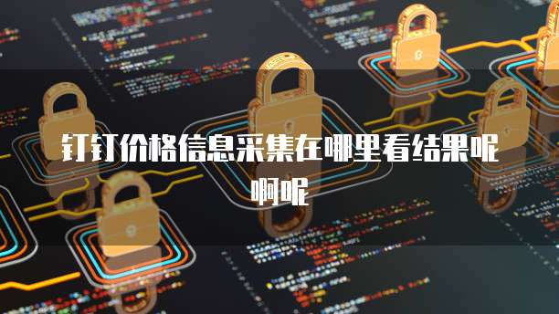 钉钉价格信息采集在哪里看结果呢啊呢