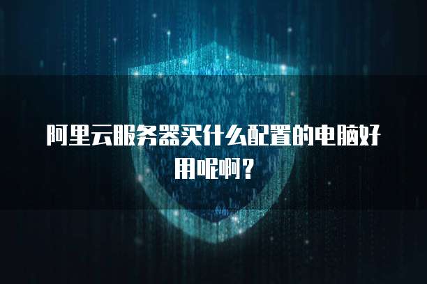 阿里云服务器买什么配置的电脑好用呢啊?