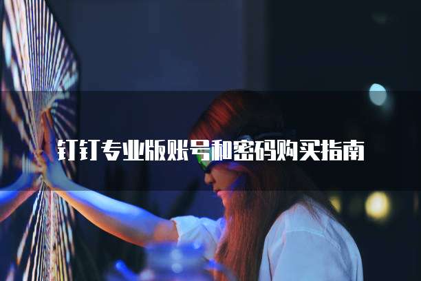 钉钉专业版账号和密码购买指南
