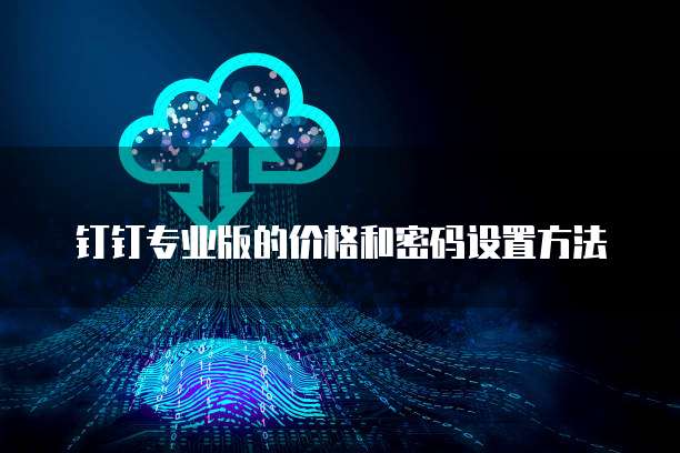 钉钉专业版的价格和密码设置方法
