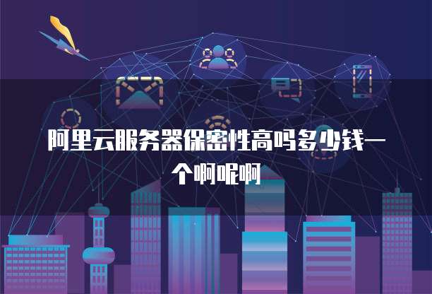 阿里云服务器保密性高吗多少钱一个啊呢啊