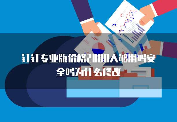 钉钉专业版价格2000人够用吗安全吗为什么修改