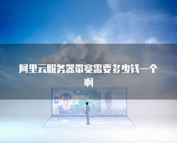 阿里云服务器带宽需要多少钱一个啊