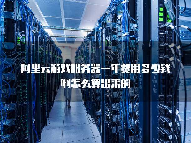 阿里云游戏服务器一年费用多少钱啊怎么算出来的