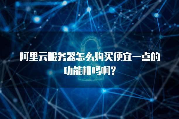 阿里云服务器怎么购买便宜一点的功能机吗啊?