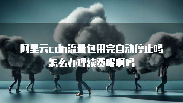 阿里云cdn流量包用完自动停止吗怎么办理续费呢啊吗