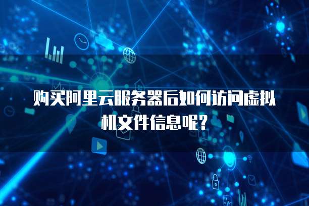 购买阿里云服务器后如何访问虚拟机文件信息呢?