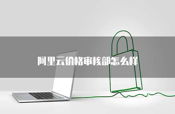阿里云价格审核部怎么样
