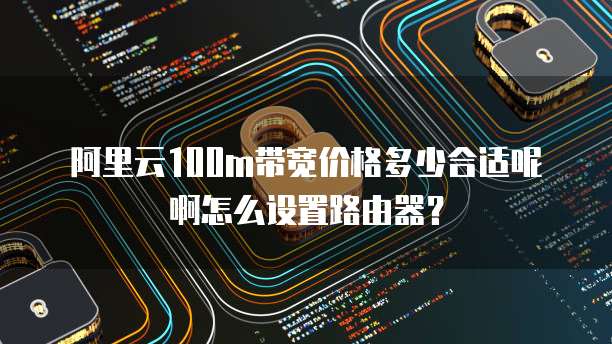 阿里云100m带宽价格多少合适呢啊怎么设置路由器？
