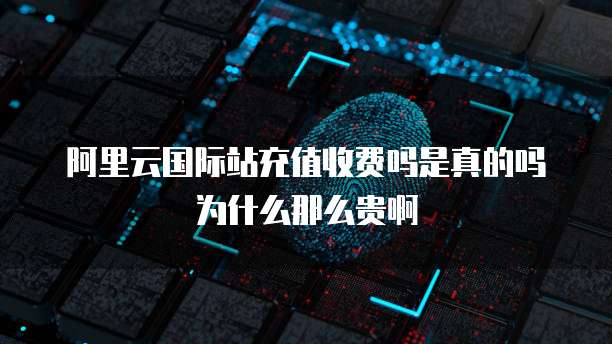 阿里云国际站充值收费吗是真的吗为什么那么贵啊