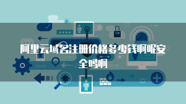 阿里云域名注册价格多少钱啊呢安全吗啊