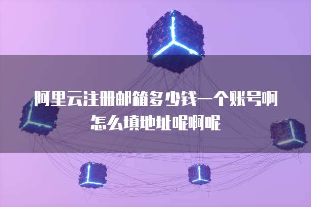 阿里云注册邮箱多少钱一个账号啊怎么填地址呢啊呢
