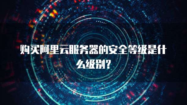 购买阿里云服务器的安全等级是什么级别?