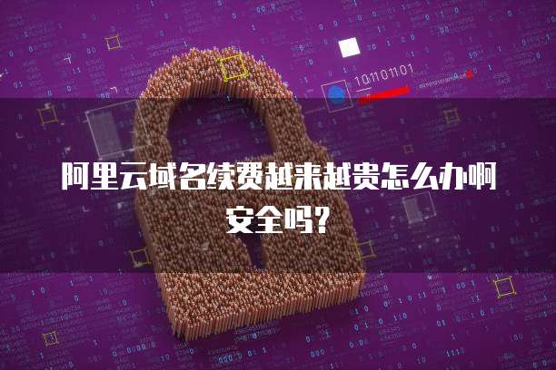 阿里云域名续费越来越贵怎么办啊安全吗？