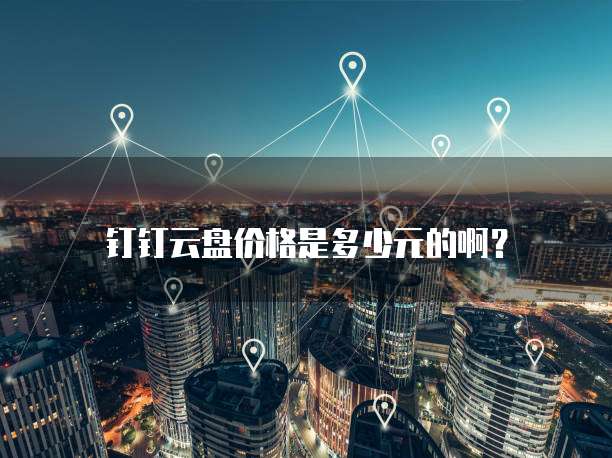 钉钉云盘价格是多少元的啊?