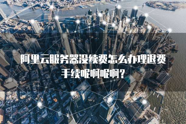 阿里云服务器没续费怎么办理退费手续呢啊呢啊?