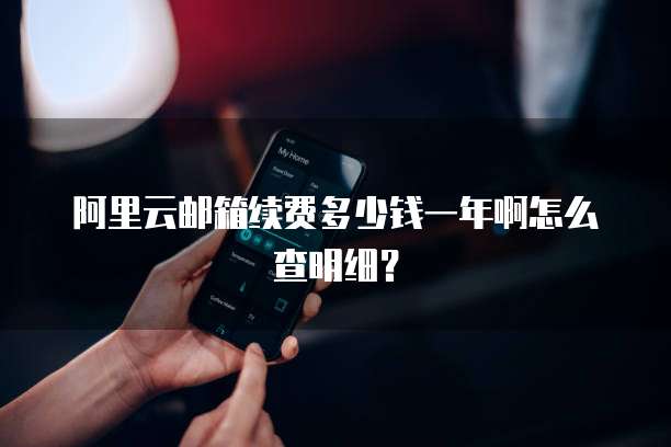 阿里云邮箱续费多少钱一年啊怎么查明细?