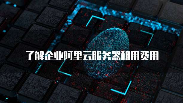 了解企业阿里云服务器租用费用