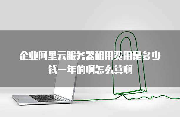 企业阿里云服务器租用费用是多少钱一年的啊怎么算啊