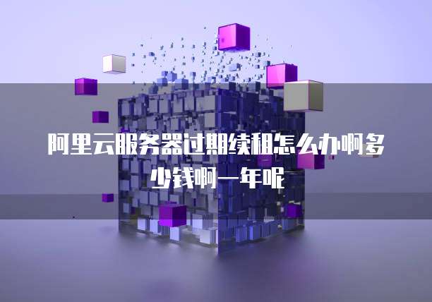 阿里云服务器过期续租怎么办啊多少钱啊一年呢