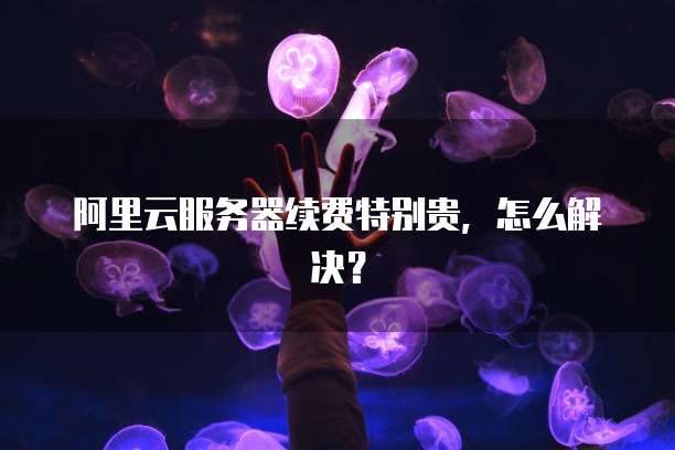 阿里云服务器续费特别贵，怎么解决？