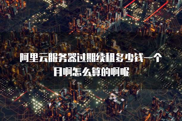 阿里云服务器过期续租多少钱一个月啊怎么算的啊呢