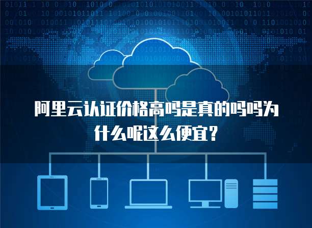 阿里云认证价格高吗是真的吗吗为什么呢这么便宜?