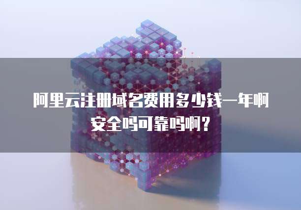 阿里云注册域名费用多少钱一年啊安全吗可靠吗啊?