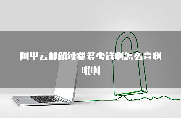 阿里云邮箱续费多少钱啊怎么查啊呢啊