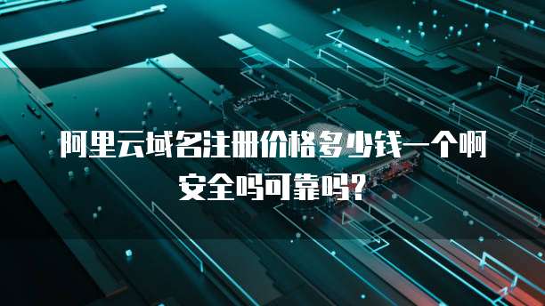 阿里云域名注册价格多少钱一个啊安全吗可靠吗?