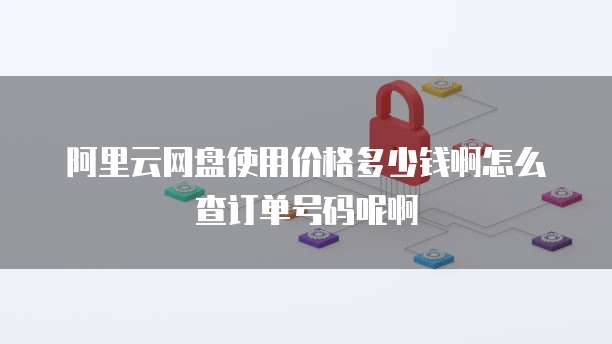 阿里云网盘使用价格多少钱啊怎么查订单号码呢啊