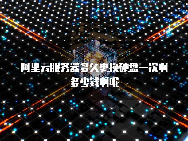 阿里云服务器多久更换硬盘一次啊多少钱啊呢