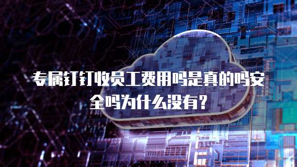专属钉钉收员工费用吗是真的吗安全吗为什么没有?