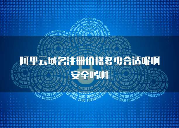 阿里云域名注册价格多少合适呢啊安全吗啊