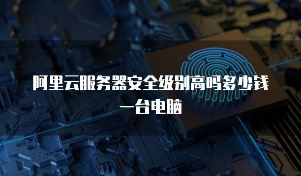 阿里云服务器安全级别高吗多少钱一台电脑
