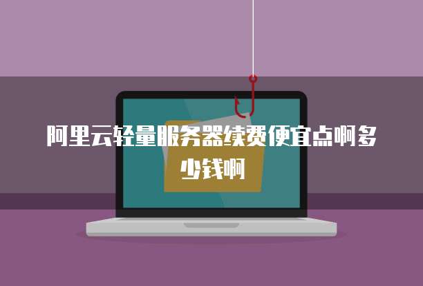 阿里云轻量服务器续费便宜点啊多少钱啊