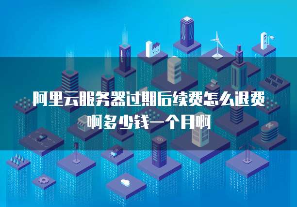 阿里云服务器过期后续费怎么退费啊多少钱一个月啊
