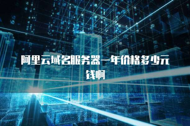 阿里云域名服务器一年价格多少元钱啊