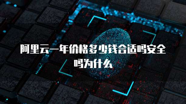 阿里云一年价格多少钱合适吗安全吗为什么