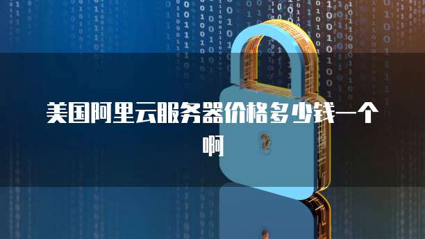 美国阿里云服务器价格多少钱一个啊
