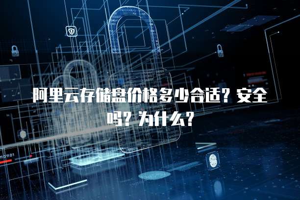阿里云存储盘价格多少合适?安全吗?为什么?