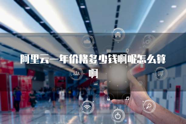 阿里云一年价格多少钱啊呢怎么算啊