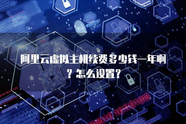 阿里云虚拟主机续费多少钱一年啊?怎么设置?
