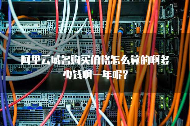 阿里云域名购买价格怎么算的啊多少钱啊一年呢?