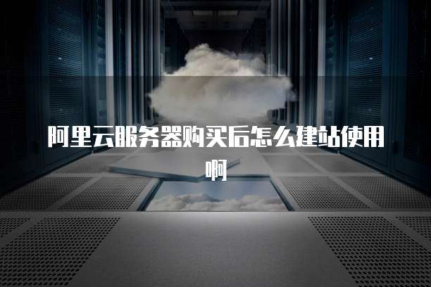 阿里云服务器购买后怎么建站使用啊