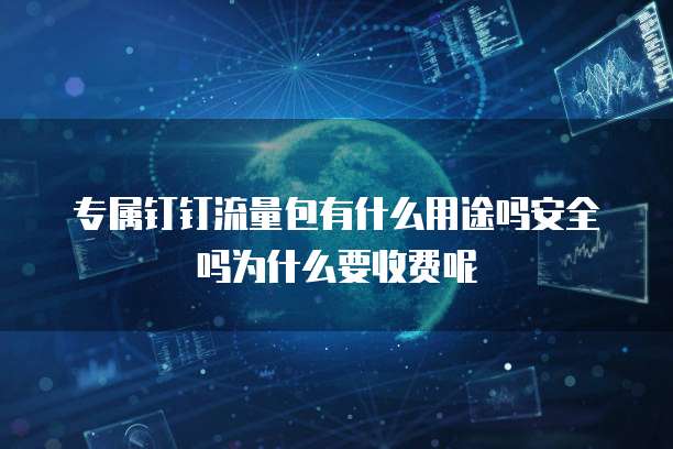 专属钉钉流量包有什么用途吗安全吗为什么要收费呢