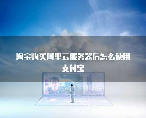 淘宝购买阿里云服务器后怎么使用支付宝