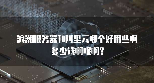 浪潮服务器和阿里云哪个好用些啊多少钱啊呢啊?
